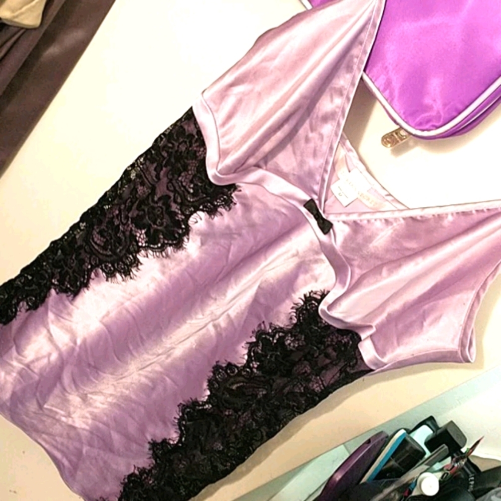 SzM Victoria's Secret Lavender Silk Nightie